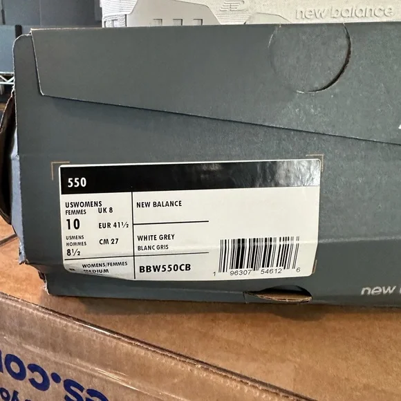 New balance 550 ash white